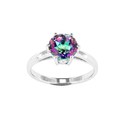 Sterling Silver Green Mystic Topaz Ring