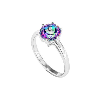 Sterling Silver Green Mystic Topaz Ring