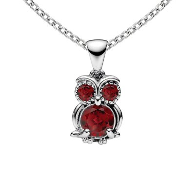 Sterling Silver Owl Pendant with Chain 18 Inches