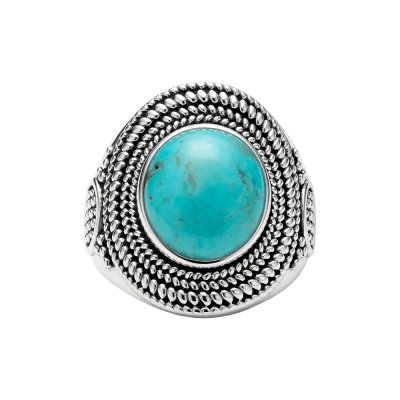 Sterling Silver  Turquoise Vintage Ring