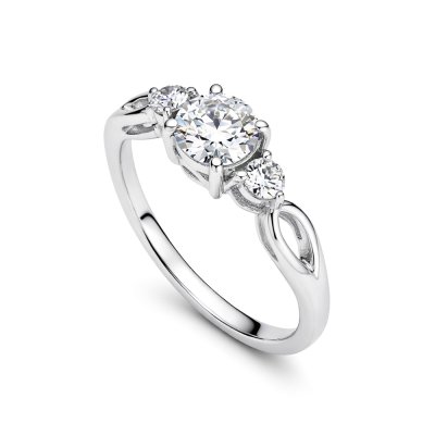 Sterling Silver Moissanite Ring
