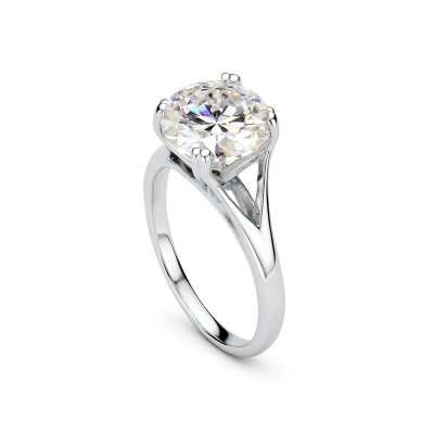 Sterling Silver Moissanite Ring