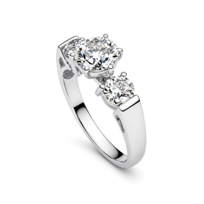 Sterling Silver Moissanite Ring