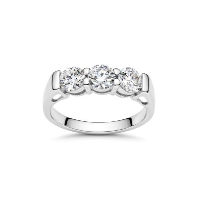 Sterling Silver Moissanite Ring