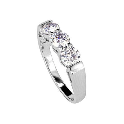 Sterling Silver Moissanite Ring