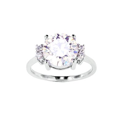 Sterling Silver Moissanite Ring
