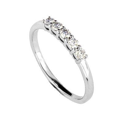 Sterling Silver Moissanite Ring