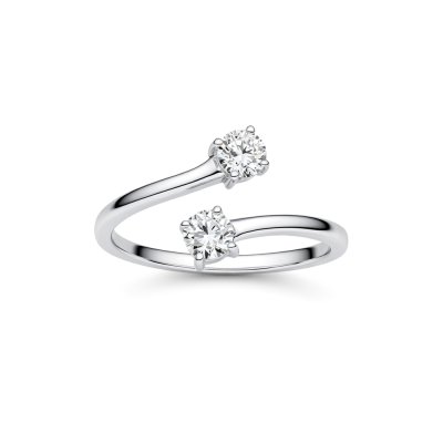 Sterling Silver Moissanite Ring