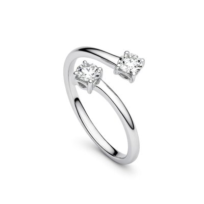 Sterling Silver Moissanite Ring