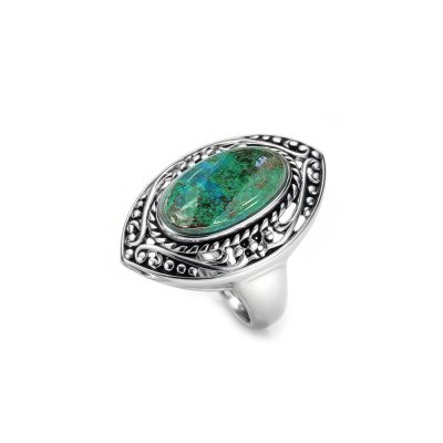 Sterling Silver Chrysocolla Ring