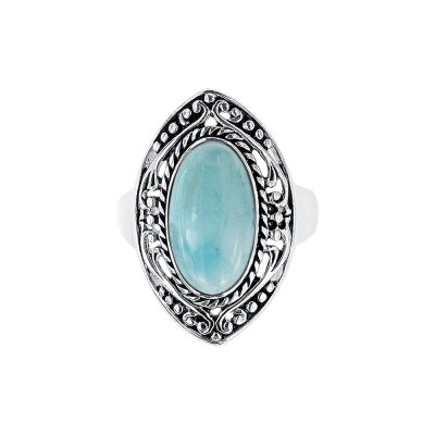 Sterling Silver Larimar Ring