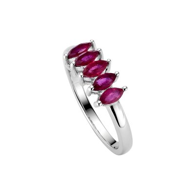Sterling Silver Ruby Ring
