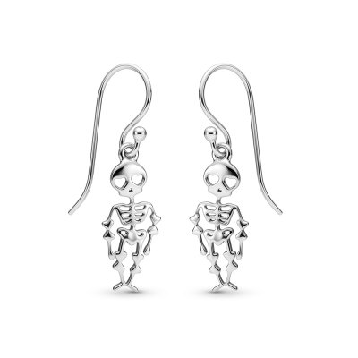 Sterling Silver Skeleton Earrings