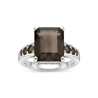 Sterling Silver Smoky Quartz Ring