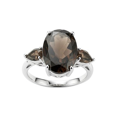 Sterling Silver Smoky Quartz Ring