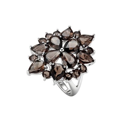 Sterling Silver Smoky Quartz Ring
