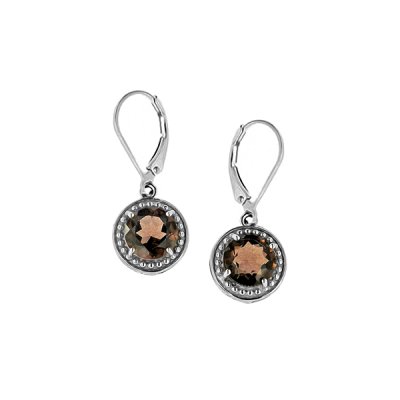Sterling Silver Smoky Quartz Earrings