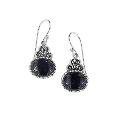 Sterling Silver Black Onyx Earrings