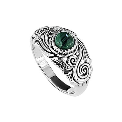 Sterling Silver Malachite Ring