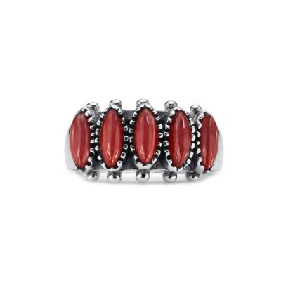 Sterling Silver Red Jasper Ring