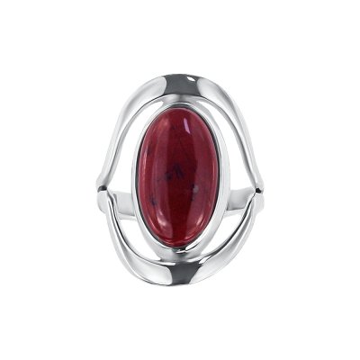 Sterling Silver Red Jasper Ring