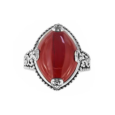Sterling Silver Red Jasper Ring