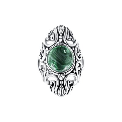Sterling Silver Malachite Ring
