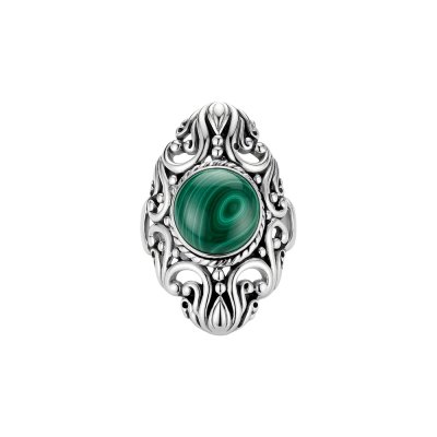 Sterling Silver Malachite Ring