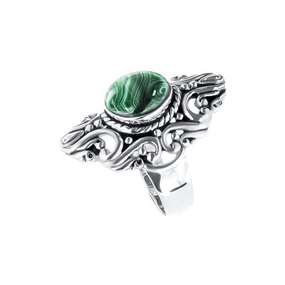 Sterling Silver Malachite Ring