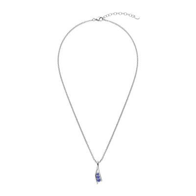 Sterling Silver Tanzanite With Chain 18 Inches