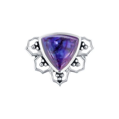 Sterling Silver Purple Turquoise Ring