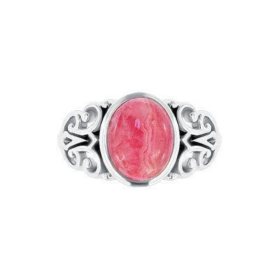 Sterling Silver  Rhodochrosite Ring