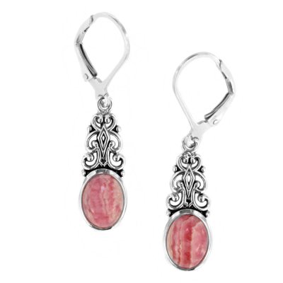 Sterling Silver  Rhodochrosite  Earrings