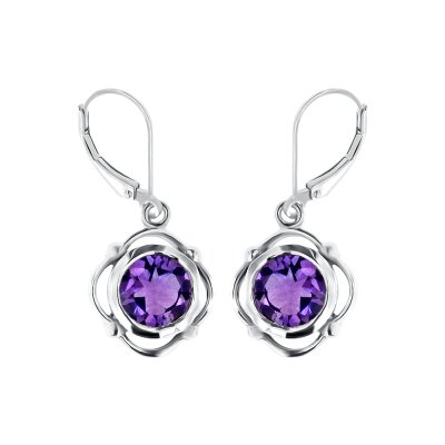 Sterling Silver Amethyst Earrings