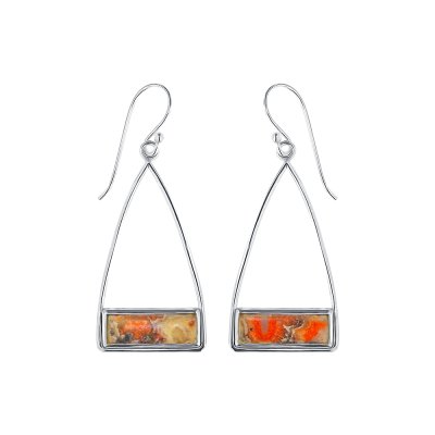 Sterling Silver Bumblebee Jasper Earrings