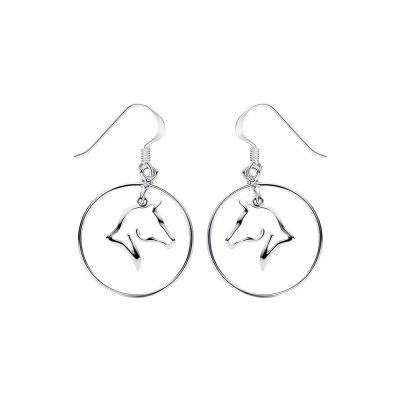 Sterling Silver Horse Earrings