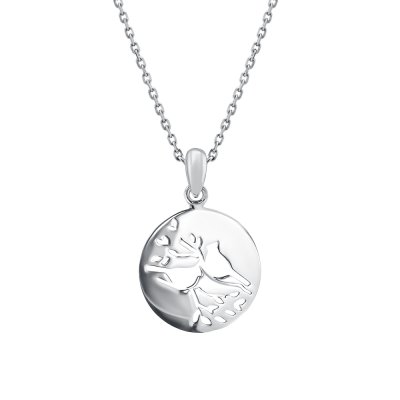 Sterling Silver Cardinal with With Chain 18 Inches