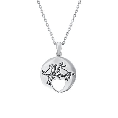 Sterling Silver Cardinal with With Chain 18 Inches