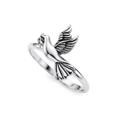 Sterling Silver Dove Ring
