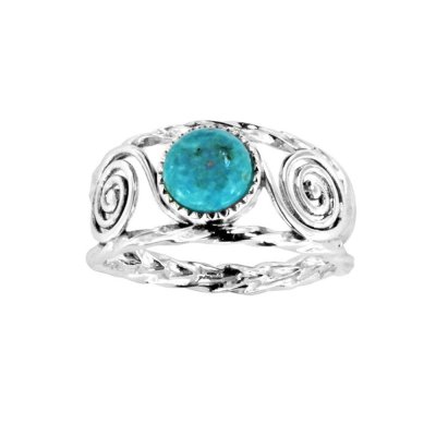 Sterling Silver Turquoise Over Ring