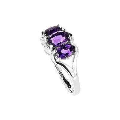 Sterling Silver African Amethyst Ring