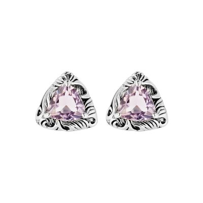 Sterling Silver Amethyst Earrings