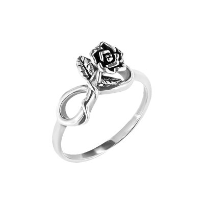 Sterling Silver Rose Ring