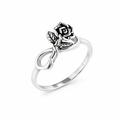Sterling Silver Rose Ring