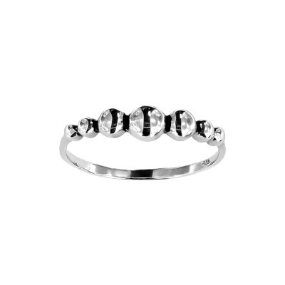 Sterling Silver Bead Ring