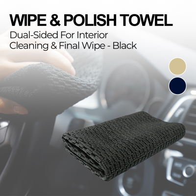 Wipe & Polish Towel - Black