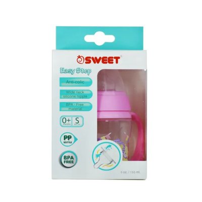 S0206 ขวดนมคอกว้างมือจับ 5Oz. Easy Step