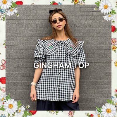 GINGHAM TOP
