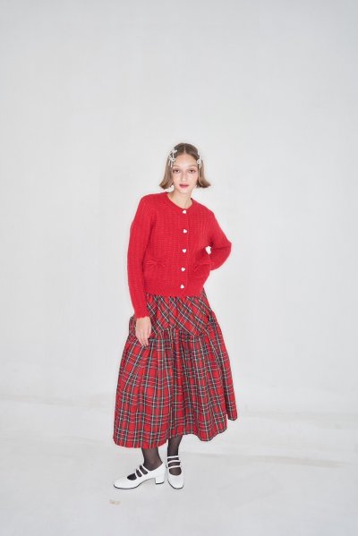 Tartan Skirt Red