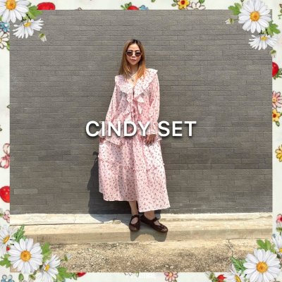 cindy set pink (top+skirt)